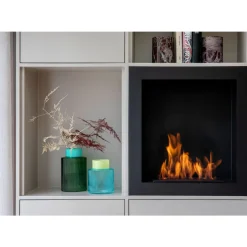 RememberGlasvase Groove grün 9,3x14,5x23,8cm