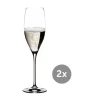 RiedelCuvée Prestige Glas 2er-Set Vinum mit Moussierpunkt klar