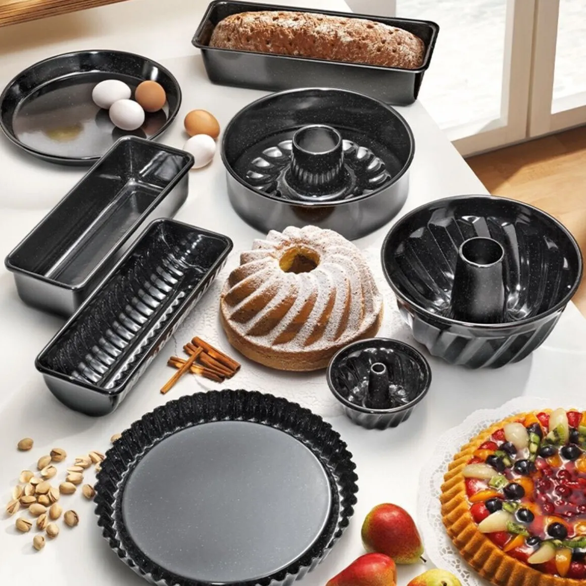 RiessTortenform Profibäcker 28 cm Classic Schwarz