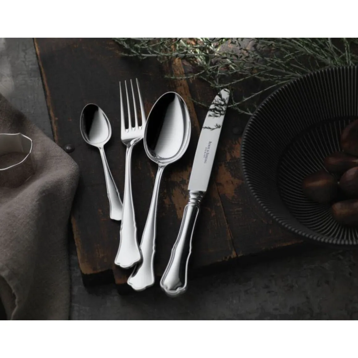 Robbe & Berking4 tlg. Garnitur Alt Chippendale 925 Sterlingsilber