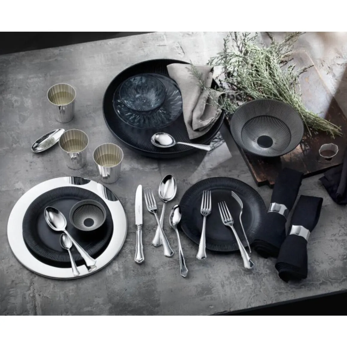 Robbe & Berking4 tlg. Garnitur Alt Chippendale 150 g versilbert