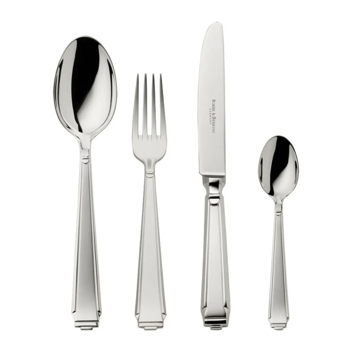 Robbe & Berking4 tlg. Garnitur Art Deco 925 Sterlingsilber