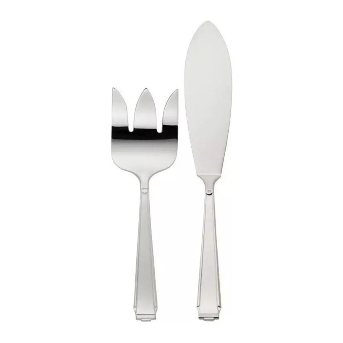 Robbe & BerkingFischvorlegebesteck Art Deco 925 Sterlingsilber