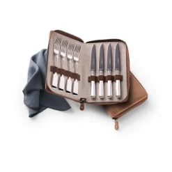 Robbe & BerkingGrillset 8tlg. Frozen Black Alt Spaten 925 Sterlingsilber