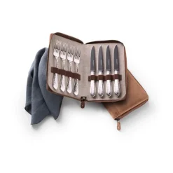 Robbe & BerkingGrillset 8tlg. Frozen Black Martelé 925 Sterlingsilber