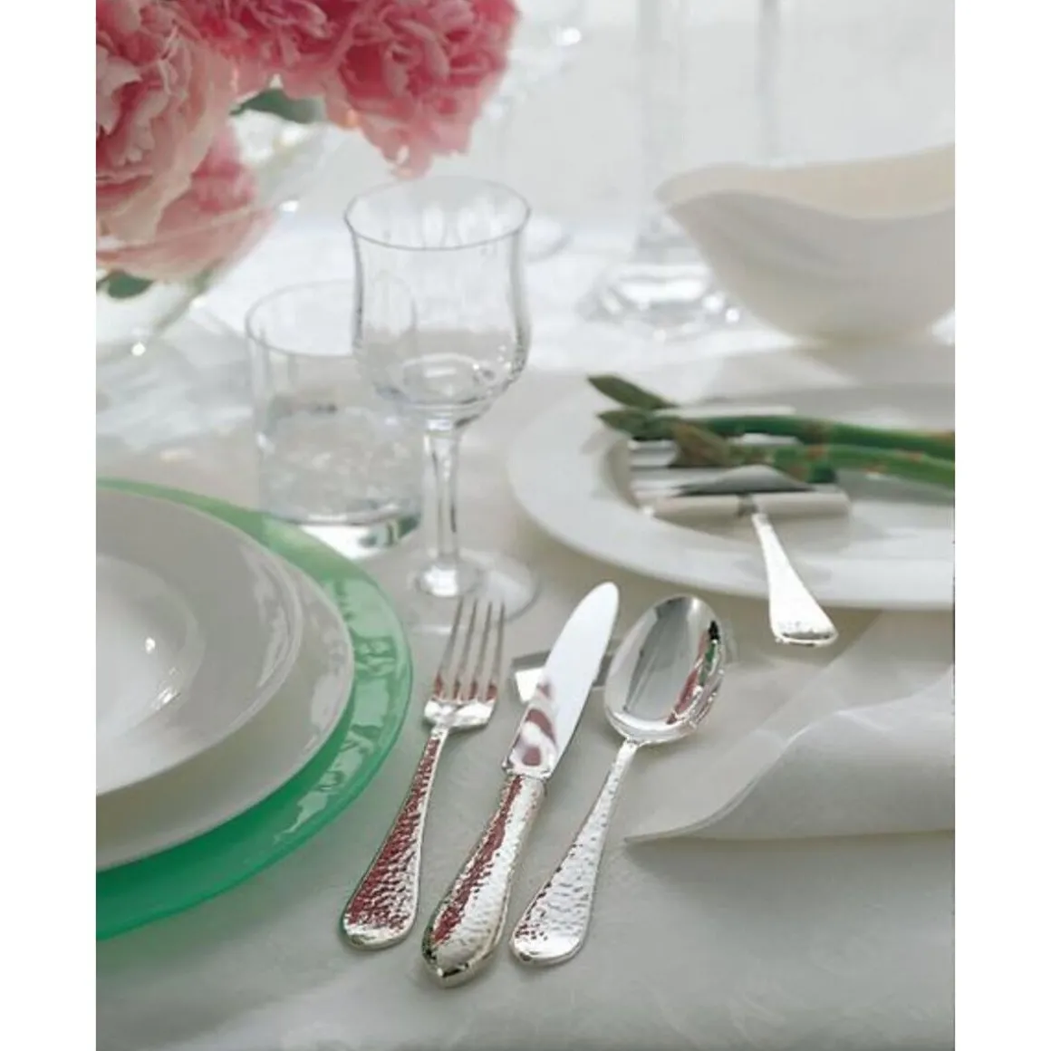 Robbe & BerkingMenübesteck-Set 4-tlg. Martelé 150 g versilbert