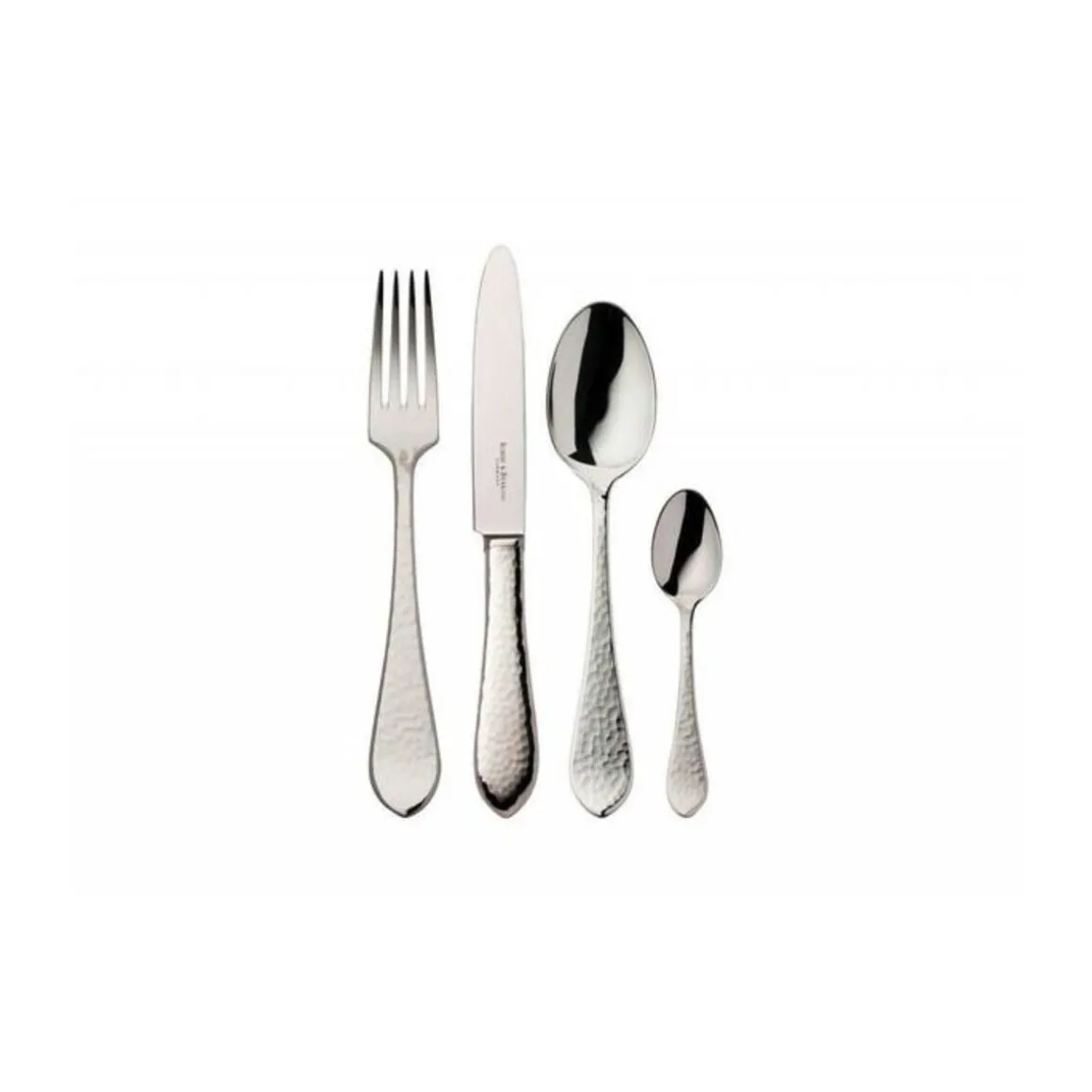 Robbe & BerkingMenübesteck-Set 4-tlg. Martelé 150 g versilbert