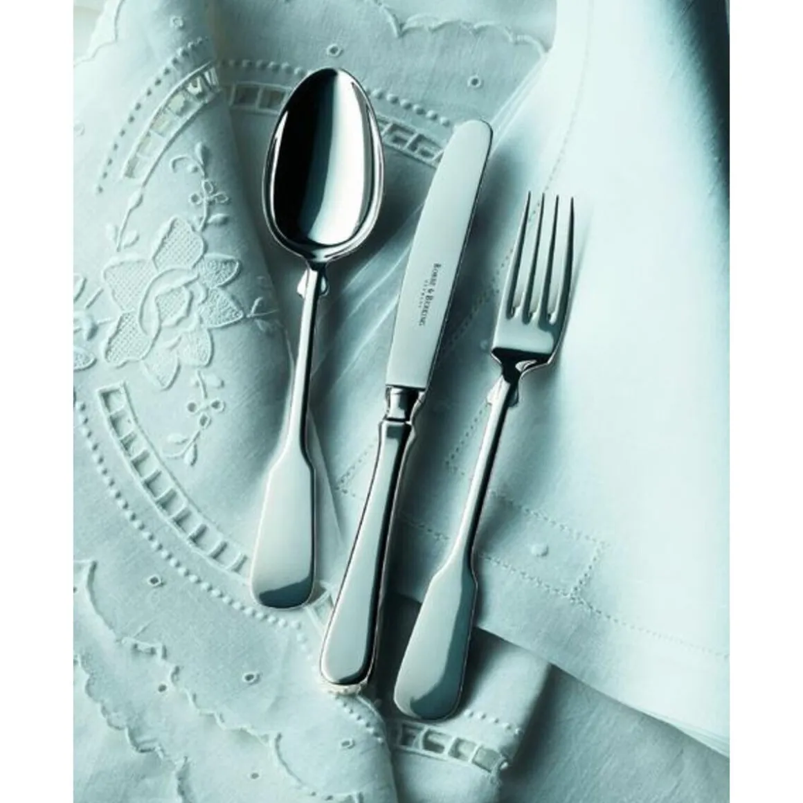 Robbe & BerkingMenübesteck-Set 4-tlg. Spaten 150 g versilbert