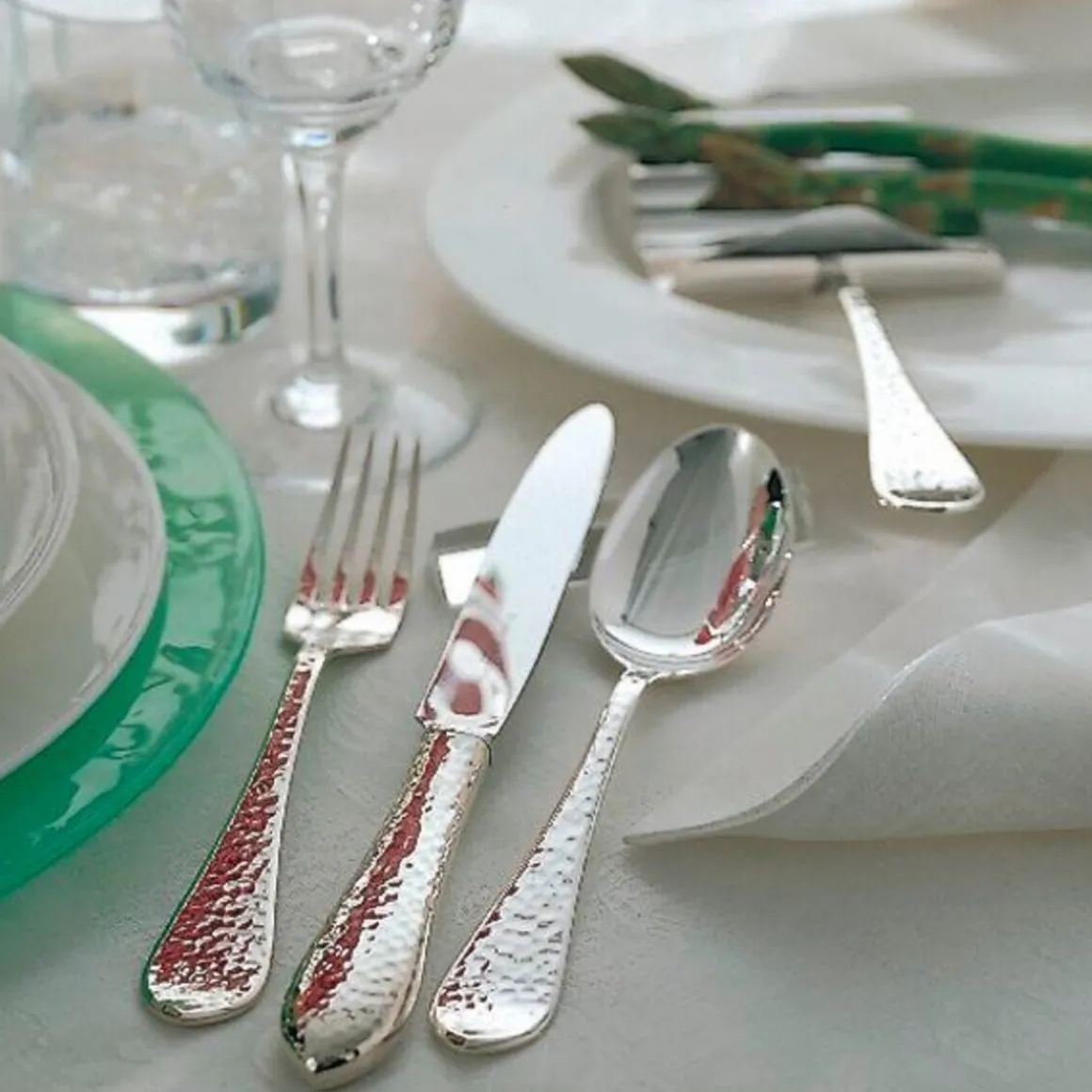 Robbe & BerkingMenübesteck-Set 30-tlg. Martelé 150 g versilbert