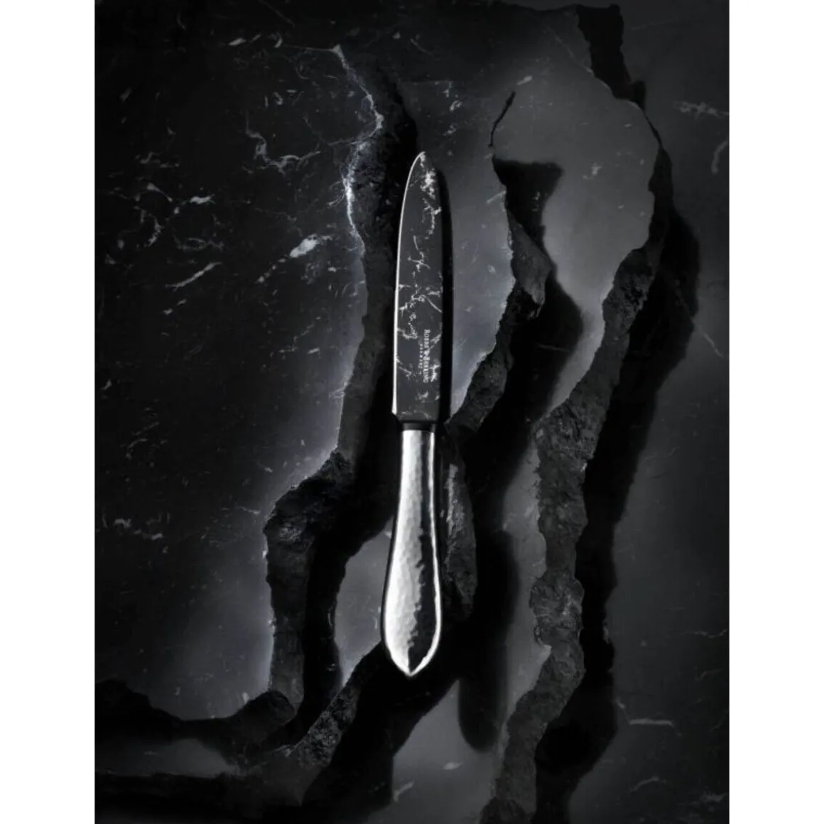 Robbe & BerkingMenümesser Marble Cut Martelé 925 Sterlingsilber