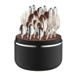 Robbe & BerkingThe Box - Belvedere 150 g versilbert inkl. 24-tlg Besteckset Frozen Black