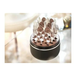 Robbe & BerkingThe Box - Belvedere 150 g versilbert inkl. 24-tlg Besteckset Frozen Black