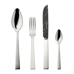 Robbe & BerkingThe Box - Riva 150 g versilbert inkl. 24-tlg Besteckset Marble Cut