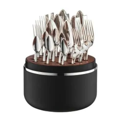 Robbe & BerkingThe Box - Riva 150 g versilbert inkl. 24-tlg Besteckset Frozen Black