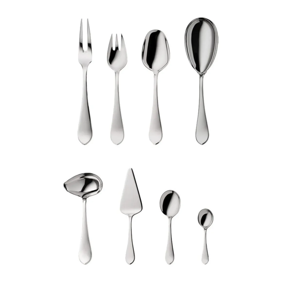 Robbe & Berking9-tlg. Vorlegegarnitur Eclipse 925 Sterlingsilber