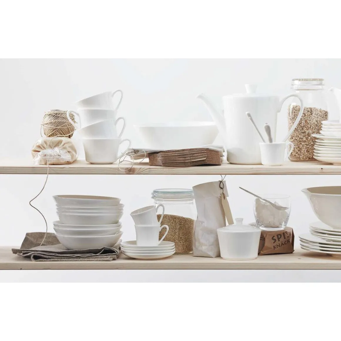 RosenthalButterdose 2-tlg. Jade Bone China Weiß