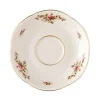 RosenthalKaffee-Untertasse 14 cm Sanssoucci Elfenbein Moosrose neu Poliergold Ramona