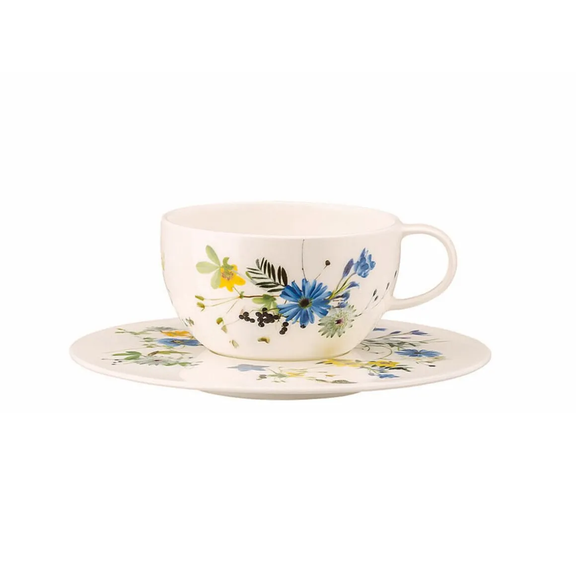 RosenthalTee/Cappuccino-Untertasse 16 cm Brillance Fleurs des Alpes
