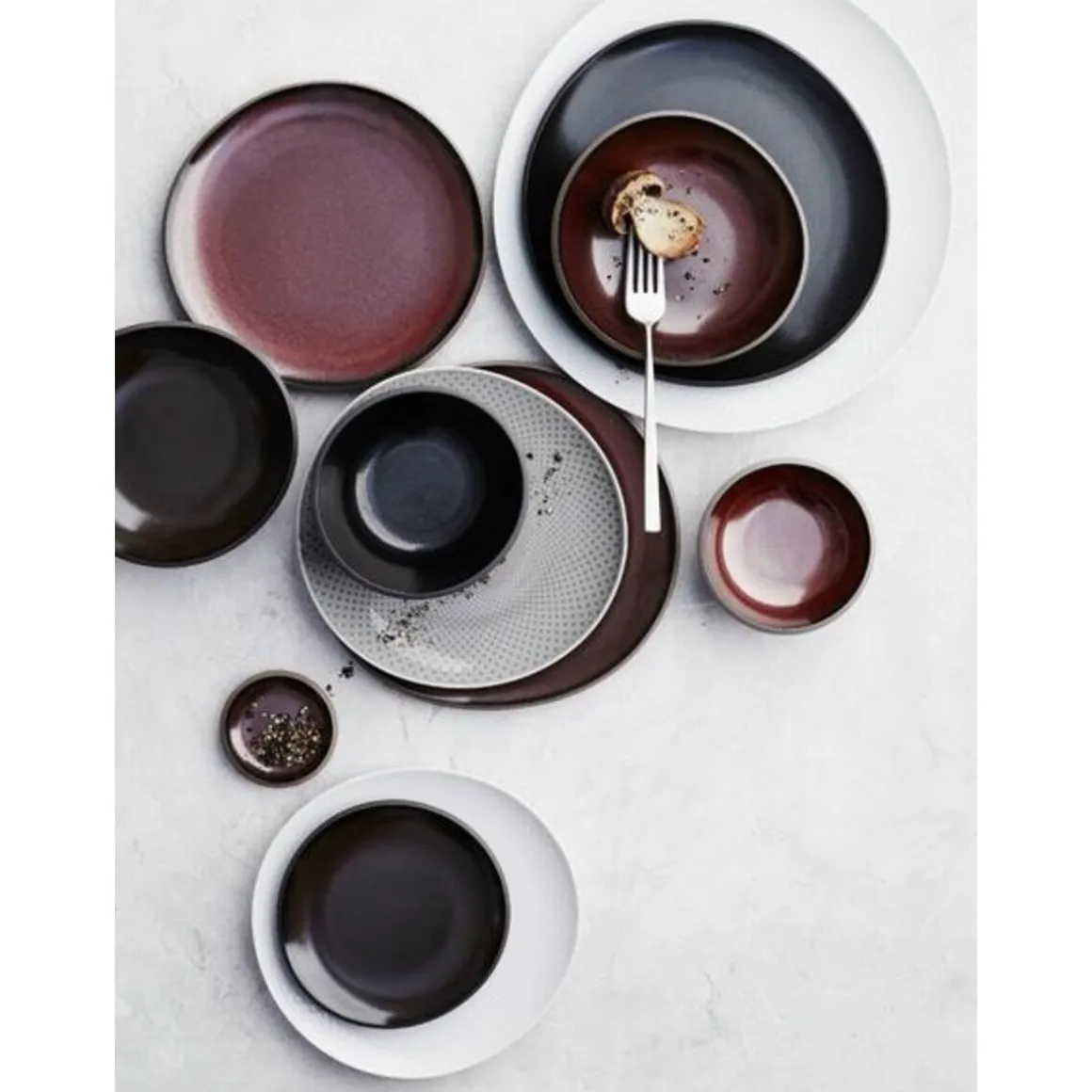 RosenthalTeller flach 22 cm Junto Bronze