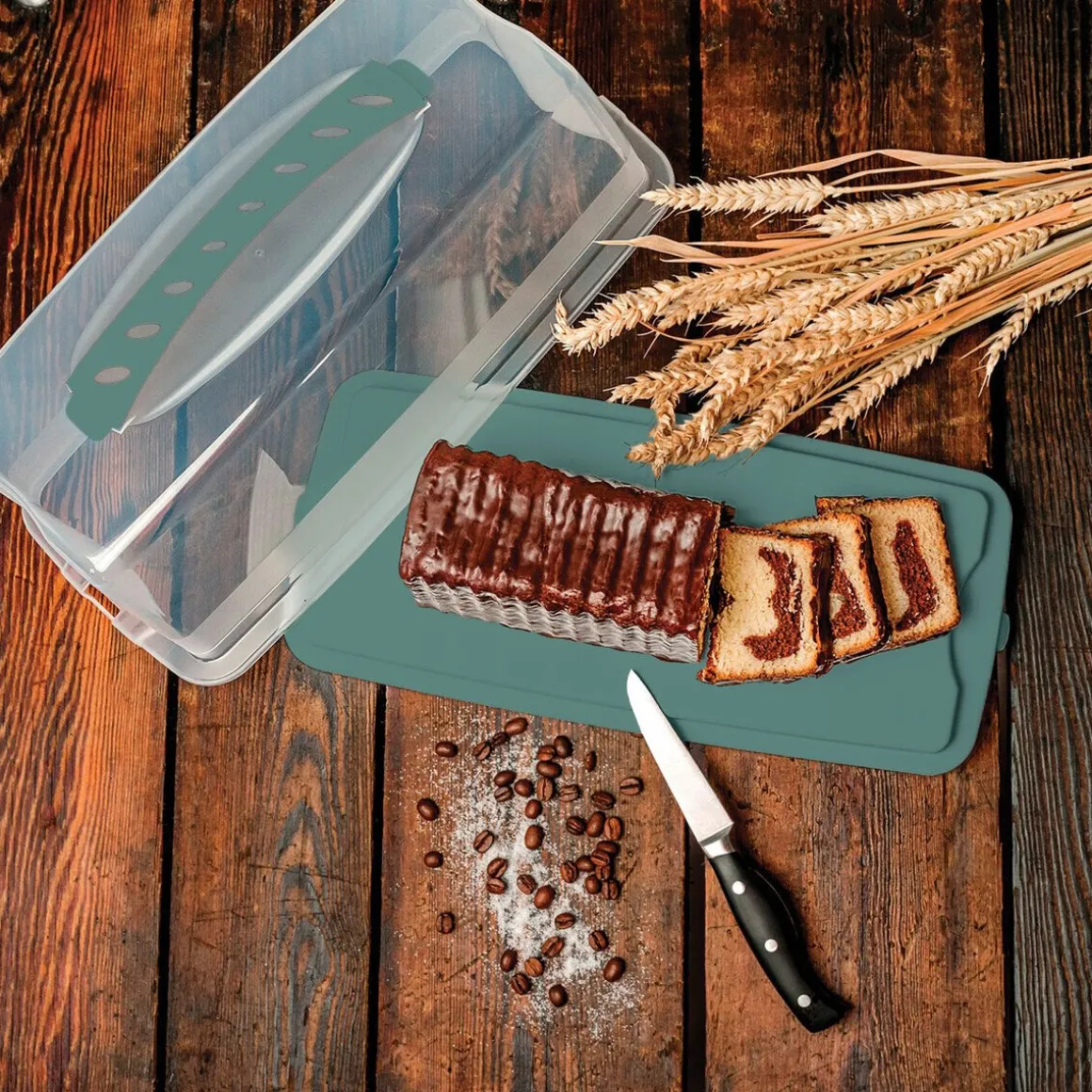 ROTHOKuchenbehälter 36x16x16 cm Fresh mistletoe green