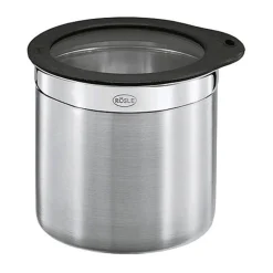 RösleDose Ø 12cm Höhe 12cm Edelstahl m. Frischhaltedeckel