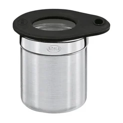 RösleDose Ø 5cm Höhe 6cm Edelstahl m. Frischhaltedeckel