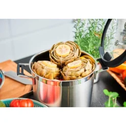 RösleKochtopf 24cm mit Silikonranddeckel SILENCE PRO