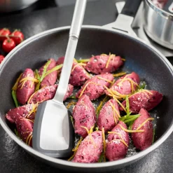 RöslePfannenwender Rundgriff mit Silikonrand 35,5cm