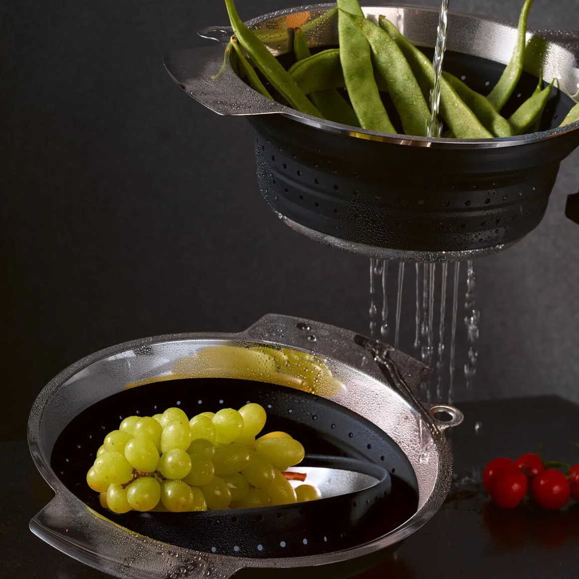 RösleSeiher faltbar 24 cm schwarz