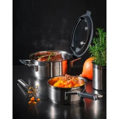 RösleTopf-Set 5-tlg. Silence Pro schwarz