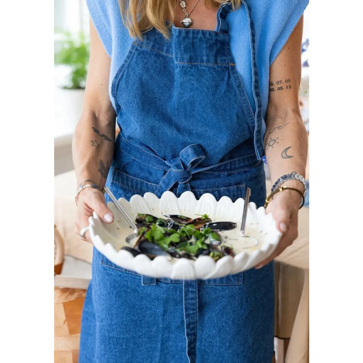 SagaformSchürze 70x90 cm Aron blau