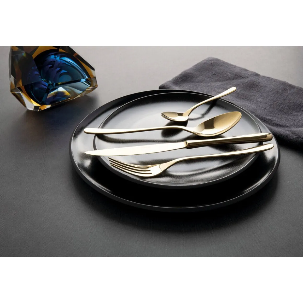 SambonetBesteck-Set 24-tlg. Taste Mirror PVD Gold