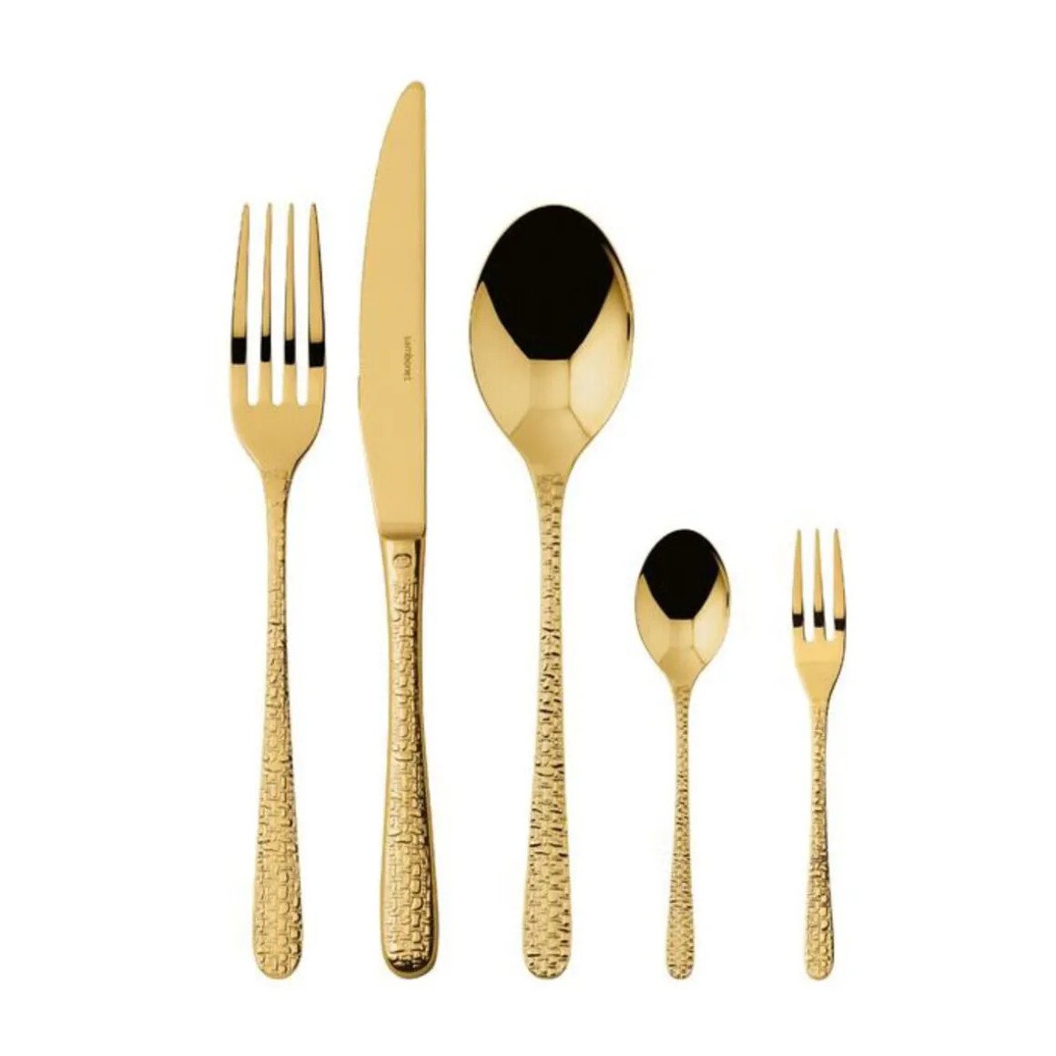 SambonetBesteck-Set 30-tlg. Venezia Mirror PVD Gold