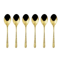 SambonetEspressolöffel 6er-Set Venezia Mirror PVD Gold