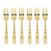 SambonetKuchengabel-Set 6-tlg. Jungle Mirror PVD Gold