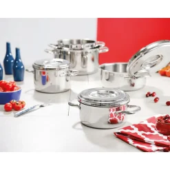 Schulte-UferFleischtopf m.Deckel Romana Edelstahl 16cm