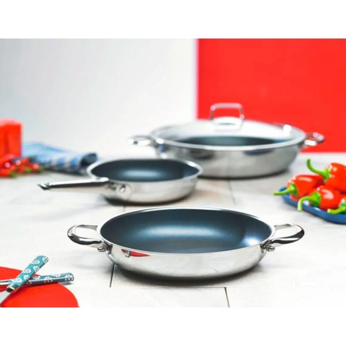 Schulte-UferServierpfanne Romana XX Strong versiegelt 28cm