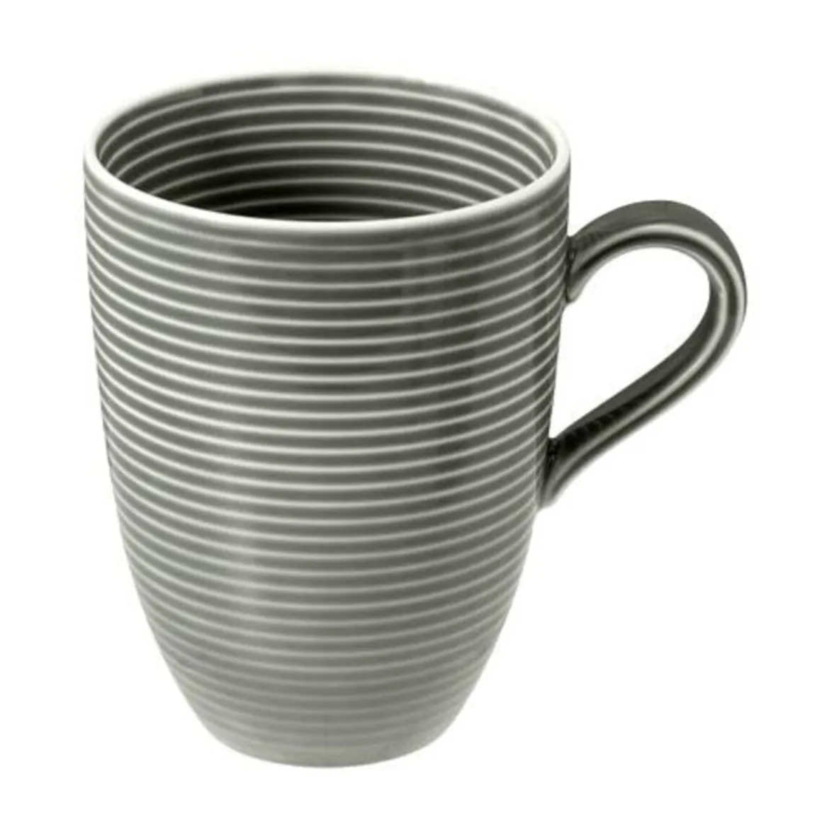 Seltmann WeidenBecher mit Henkel 0,35 l mit Relief Beat perlgrau