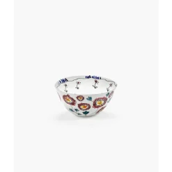 SeraxSchüssel 18 cm Midnight Flowers Anemone Milk Mauve