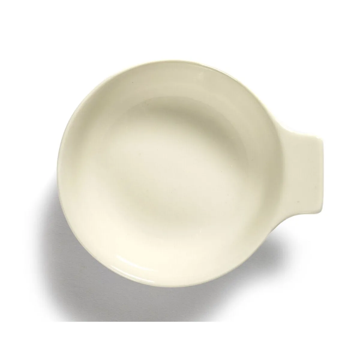 SeraxTapas-Teller L 13x11 cm Feast weiß/blaue Streifen