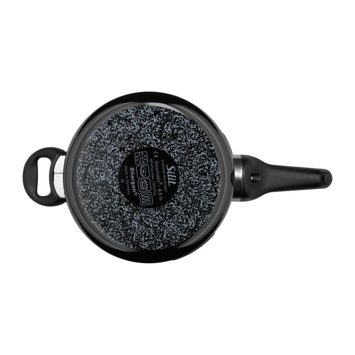 SilitSchnellkochtopf 4,5 l Sicomatic t-plus schwarz