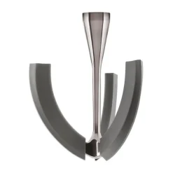 SmegEdelstahl-Quirl mit flexiblen Kanten zu Küchenmaschine