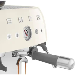 SmegEspressomaschine mit Mahlwerk EGF03 2 Tassen 1650 W 50’s Style creme
