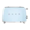 Smeg2-Schlitz-Toaster TSF01 950 W 50's Style pastellblau