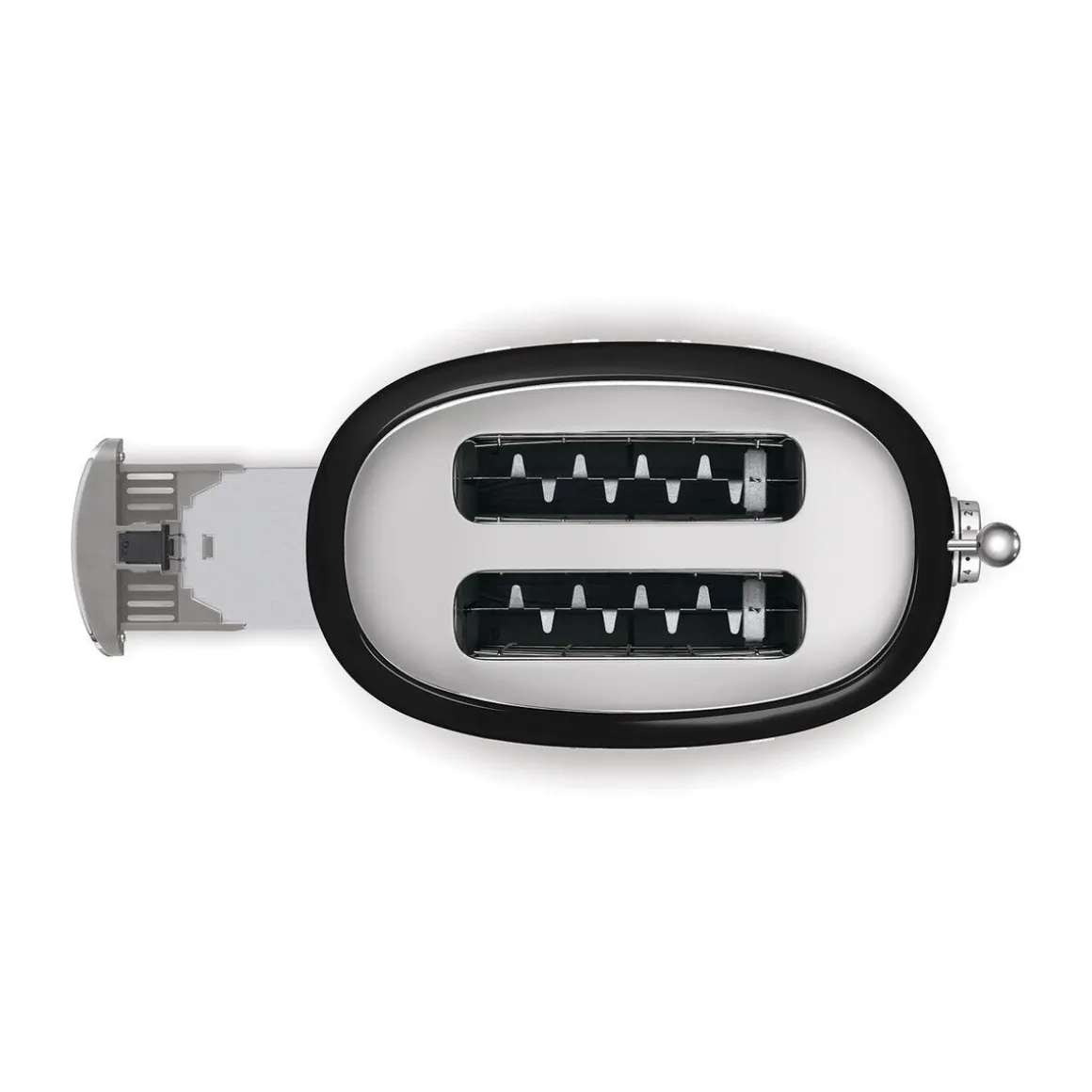 Smeg2-Schlitz-Toaster TSF01 950 W 50's Style schwarz