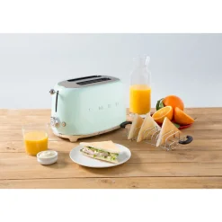 Smeg2-Schlitz-Toaster TSF01 31x19x20 cm 950 W 50's Style pastellgrün