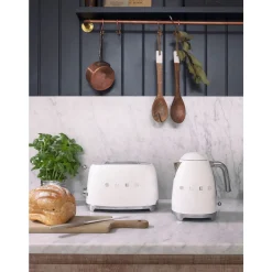 SmegWasserkocher KLF03 1,7 l 2400 W 50’s Style creme