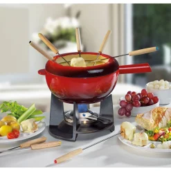 SpringFondue-Garnitur 12-tlg. Saas-Fee rot