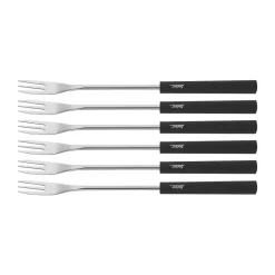 SpringKäsefonduegabeln 6er-Set Basic schwarz