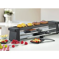 SpringRaclette für 4 55x12x11 cm Compact schwarz